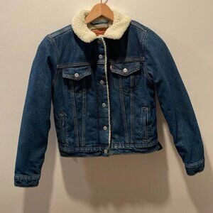 Levi’s Faux Fur Lining Trucker Jacket, Size Small